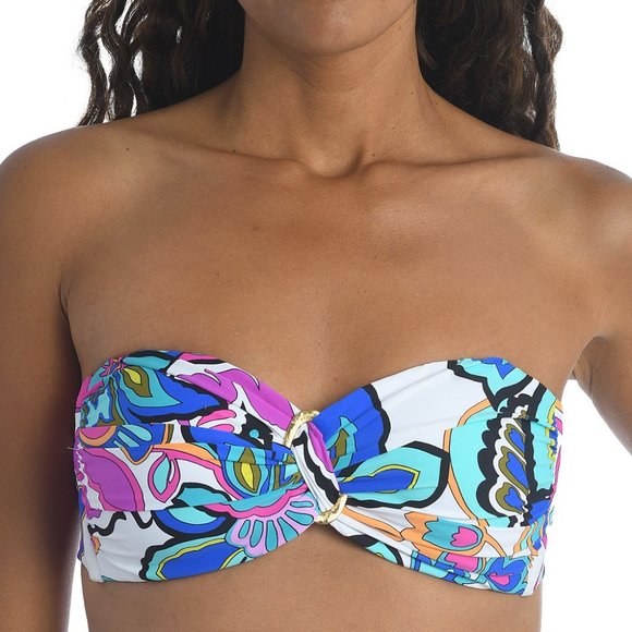 NWT Trina Turk Twist Front Bandeau Bikini 2 piece Set size 12 - Picture 7 of 7